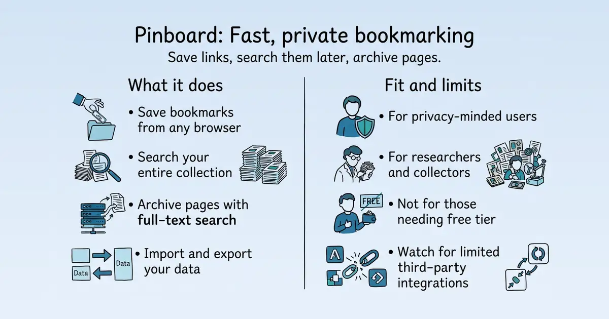 Pinboard at a glance