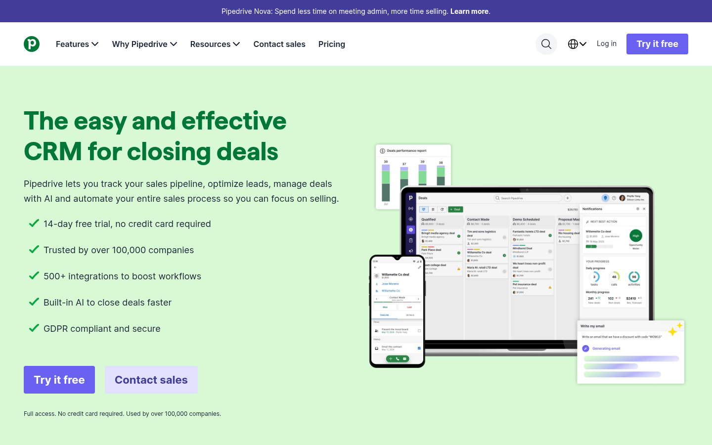 Homepage of the website, as captured
