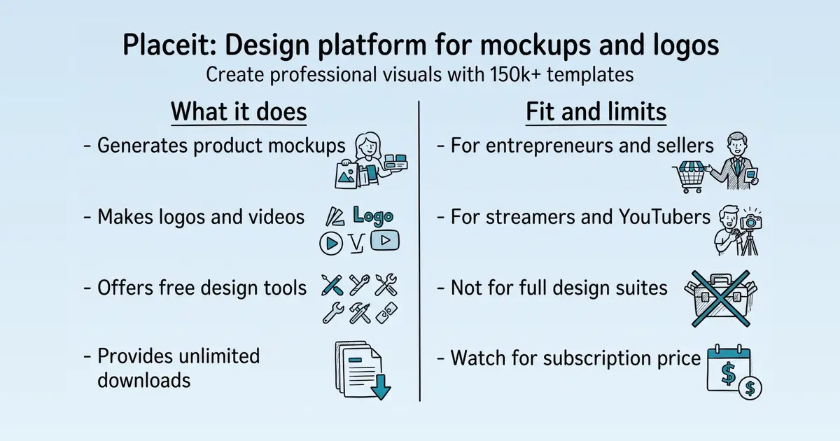 Placeit at a glance