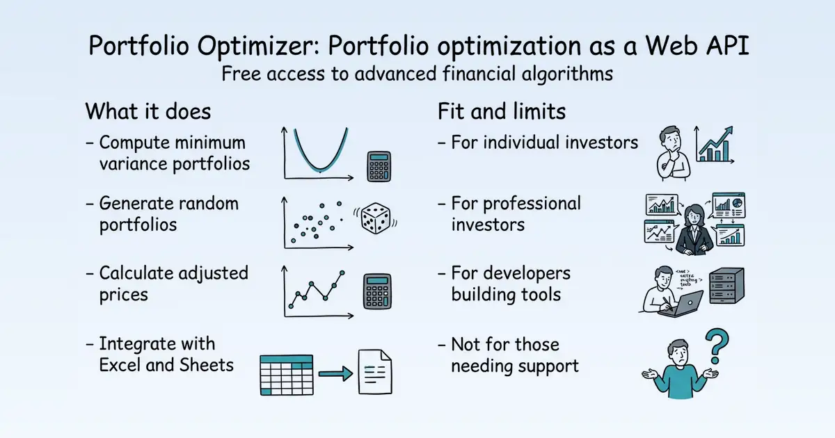 Portfolio Optimizer at a glance