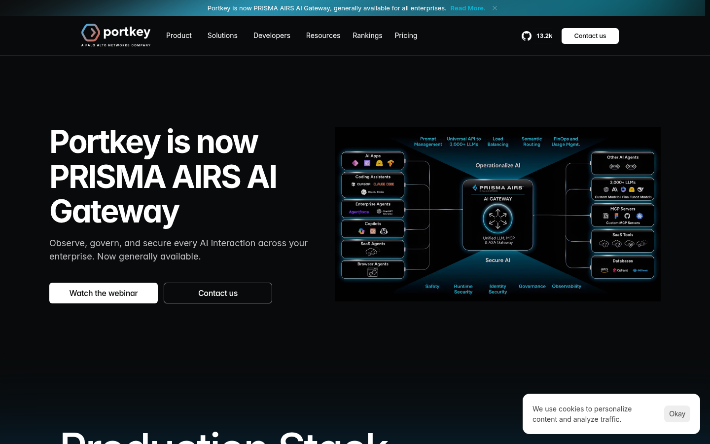 Homepage of the website, as captured