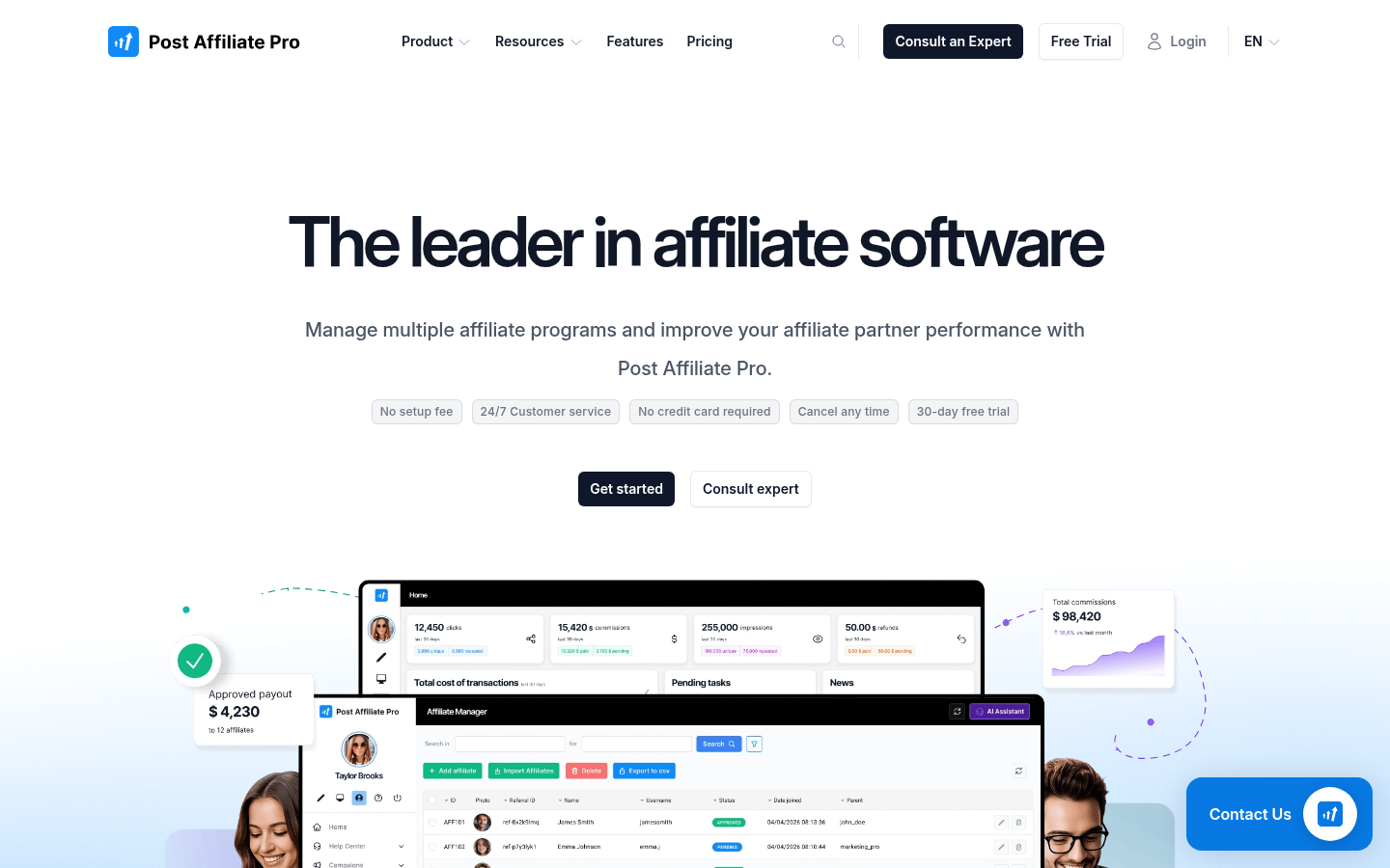 Homepage of the website, as captured