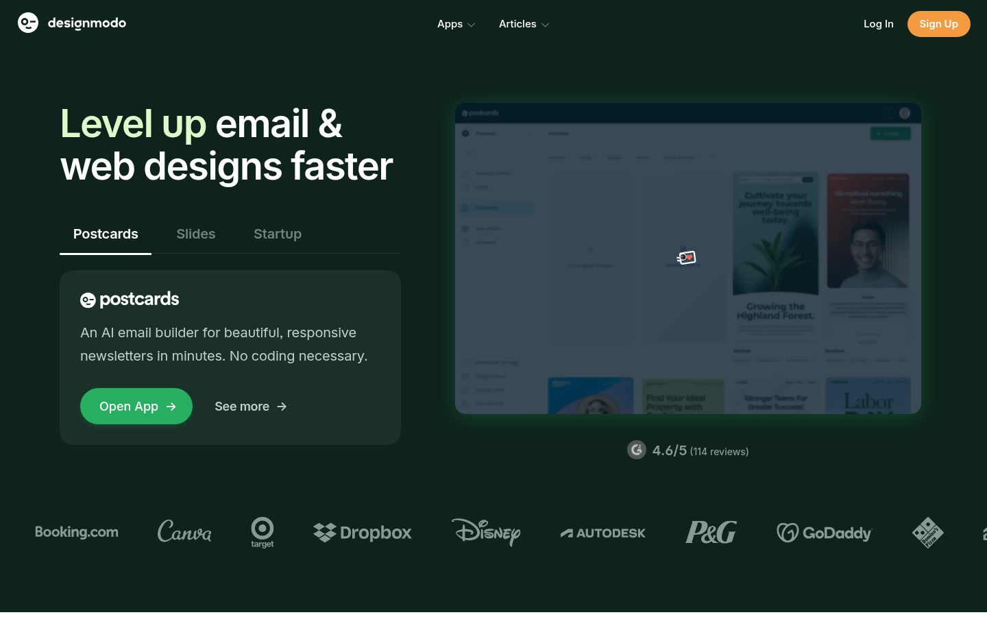 Homepage of the website, as captured
