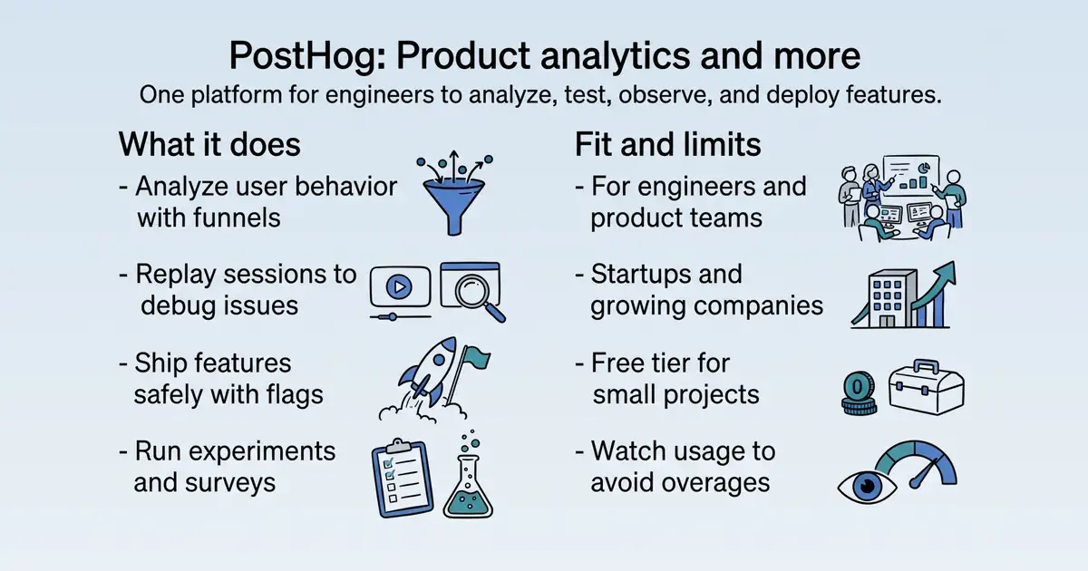 PostHog at a glance