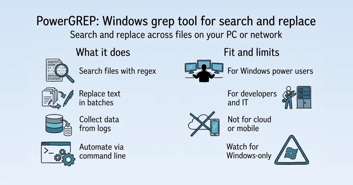 PowerGREP at a glance