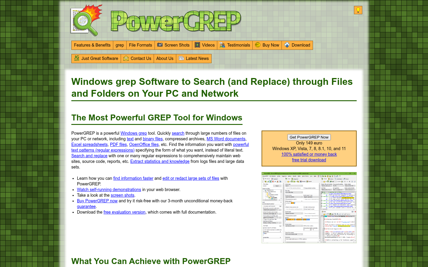 Homepage of the website, as captured