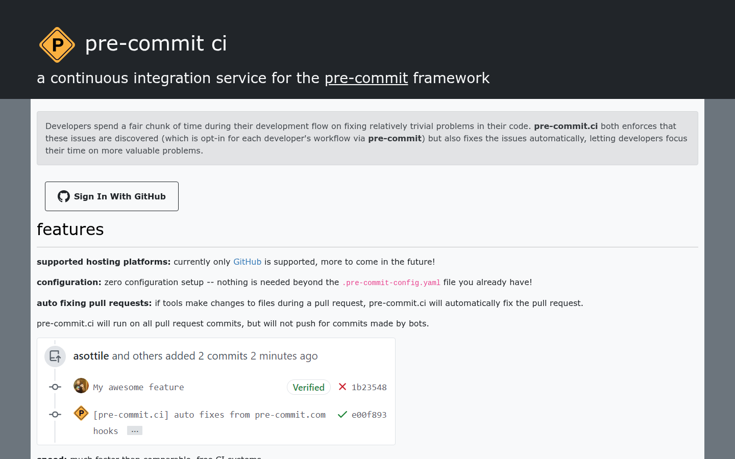 Homepage of the website, as captured