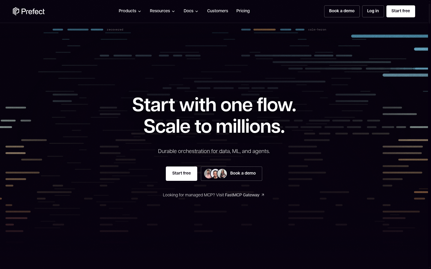 Homepage of the website, as captured
