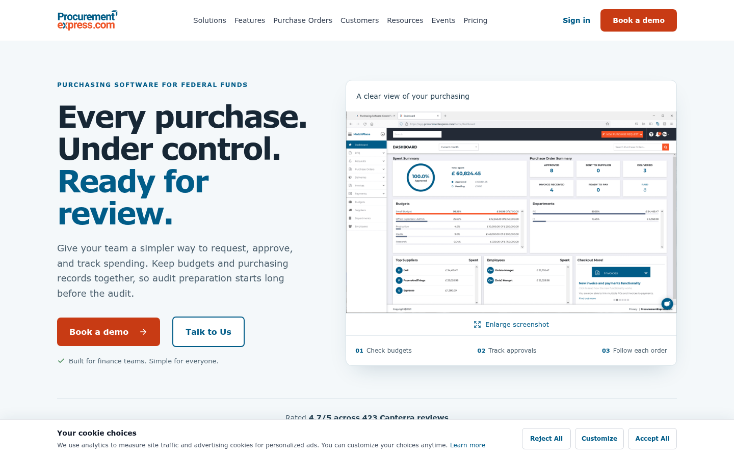 Homepage of the website, as captured