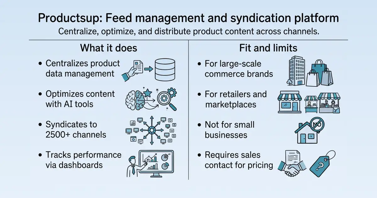 Productsup at a glance
