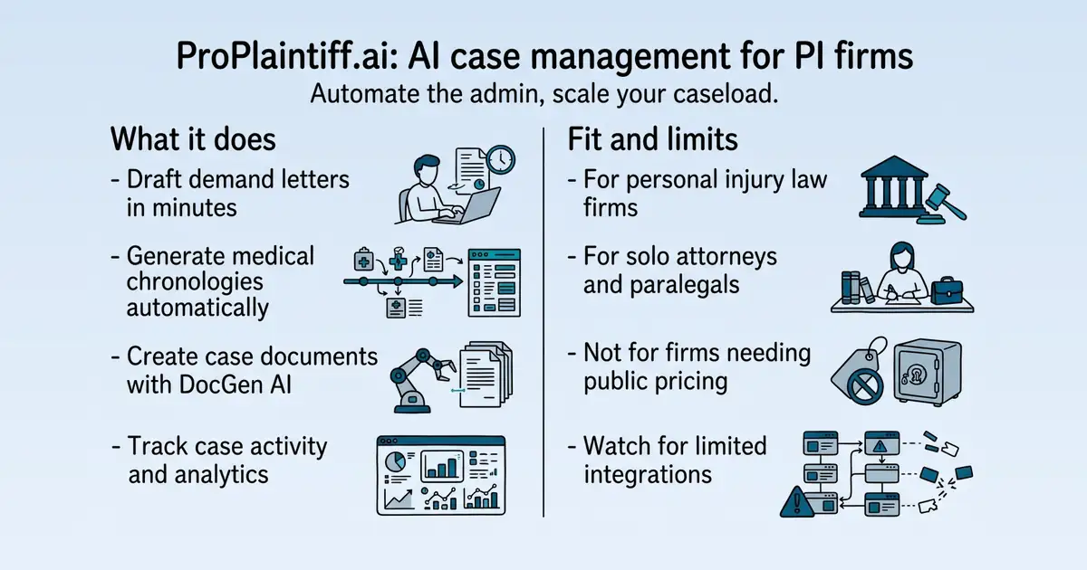 ProPlaintiff.ai at a glance