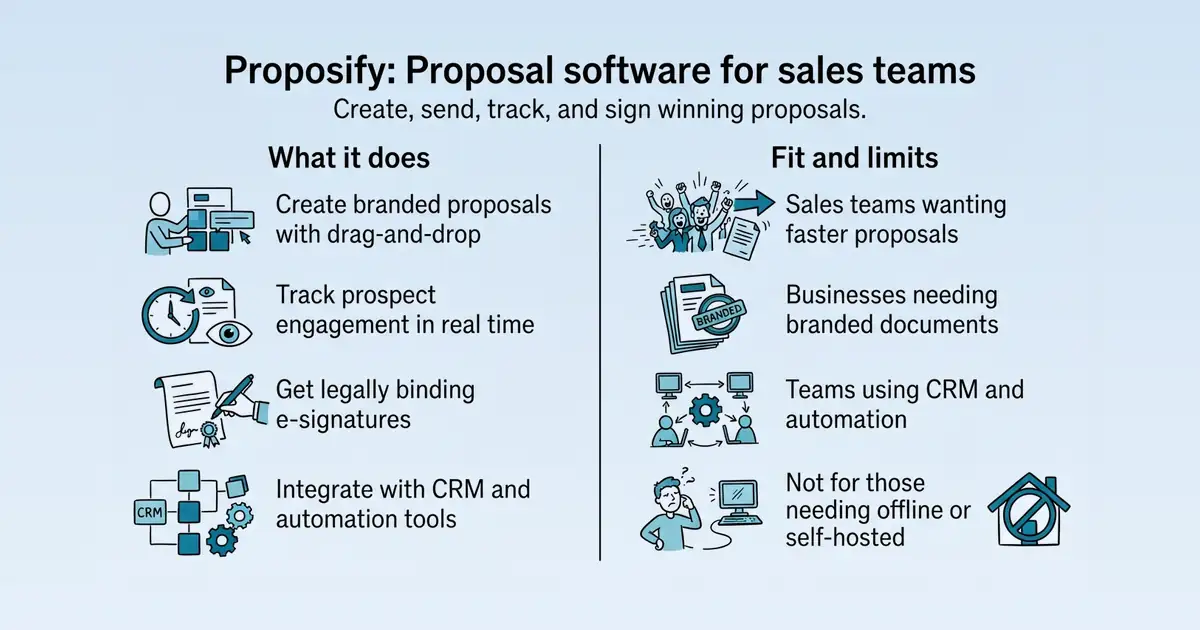 Proposify at a glance