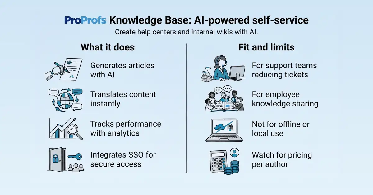 ProProfs Knowledge Base at a glance