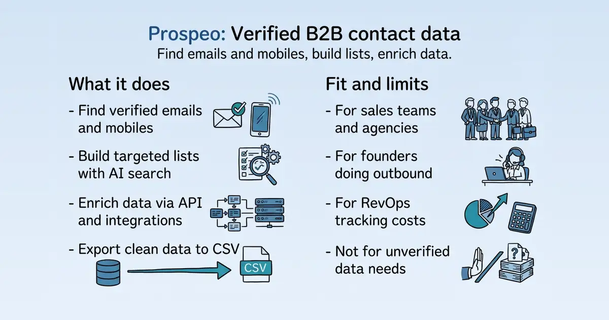Prospeo at a glance