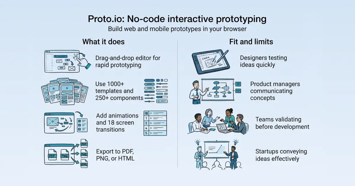 Proto.io at a glance