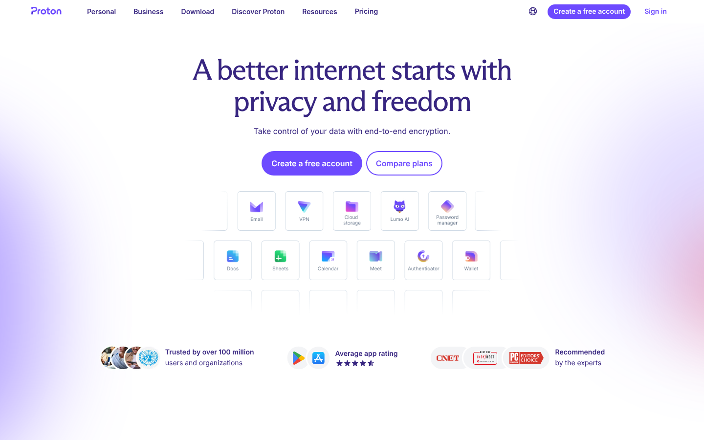Homepage of the website, as captured