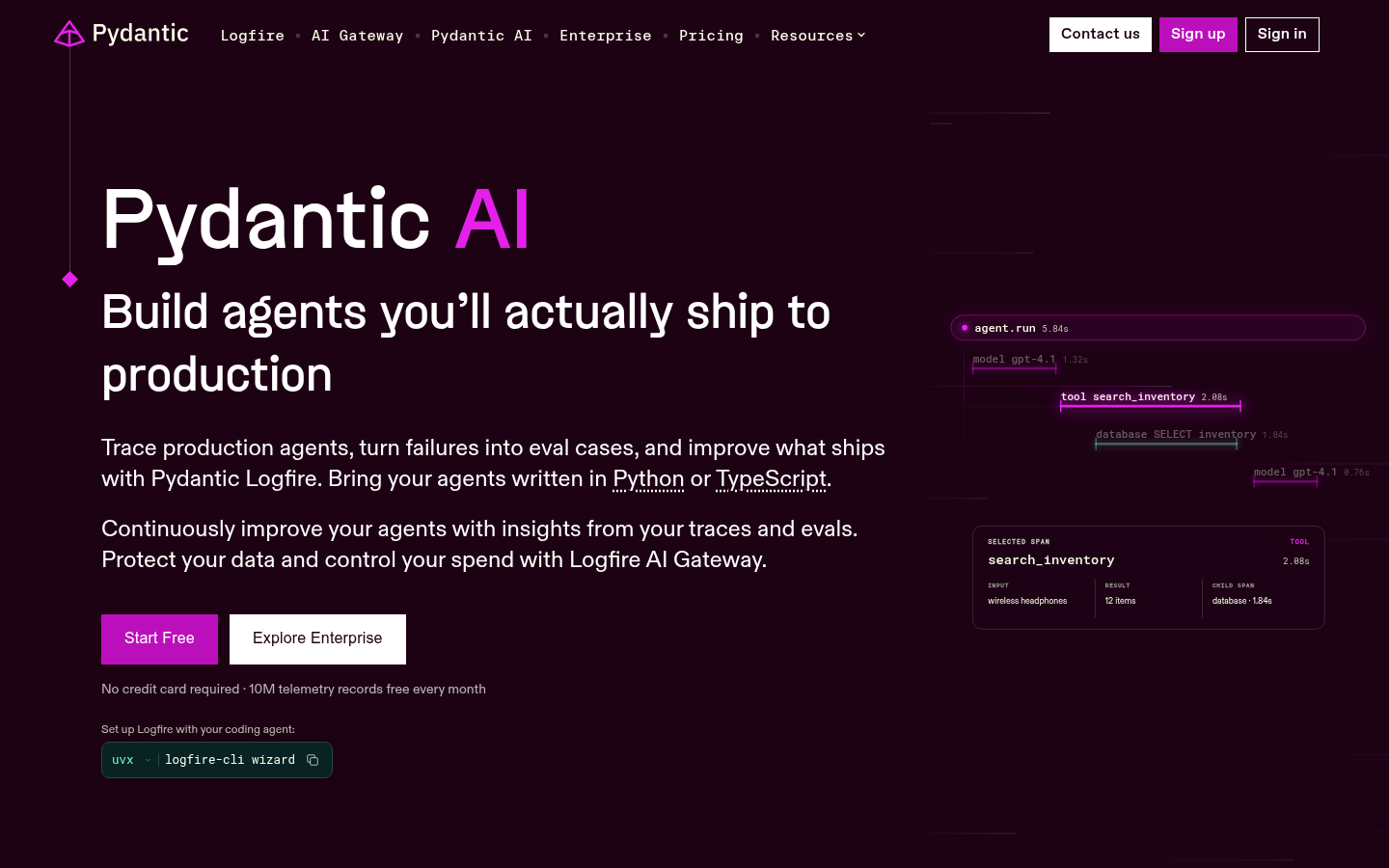 Homepage of the website, as captured