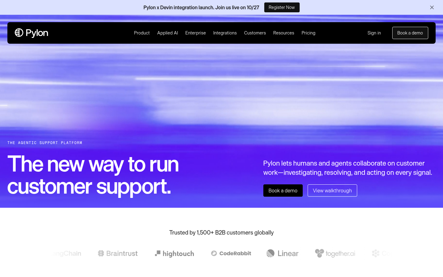 Homepage of the website, as captured