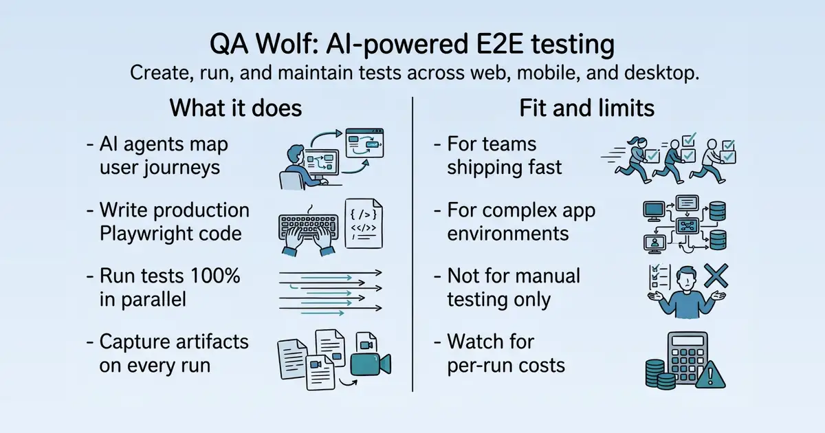 QA Wolf at a glance