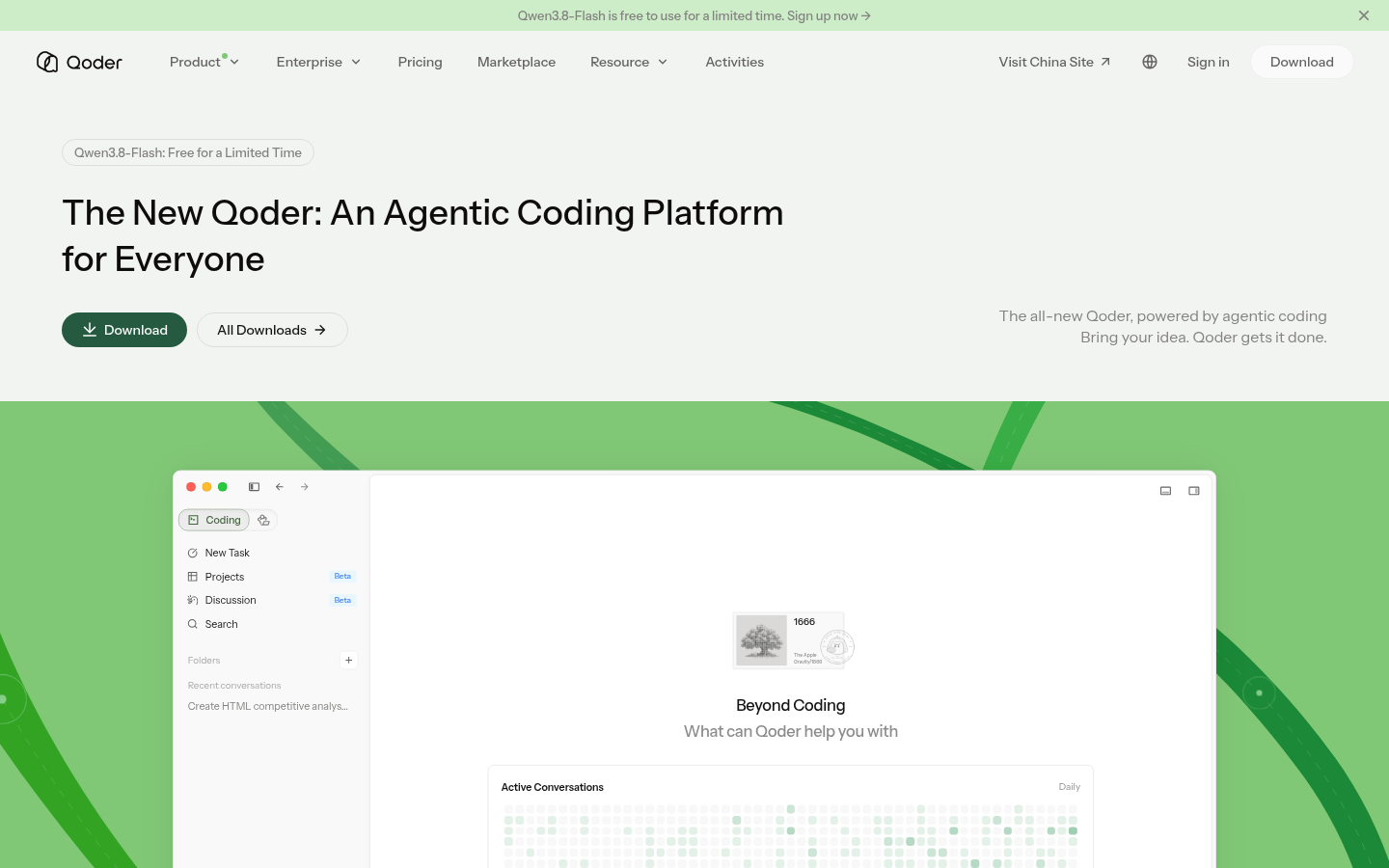 Homepage of the website, as captured