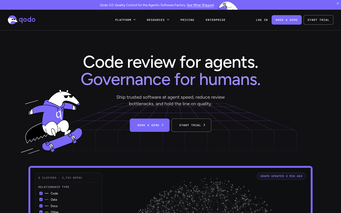 Homepage of the website, as captured