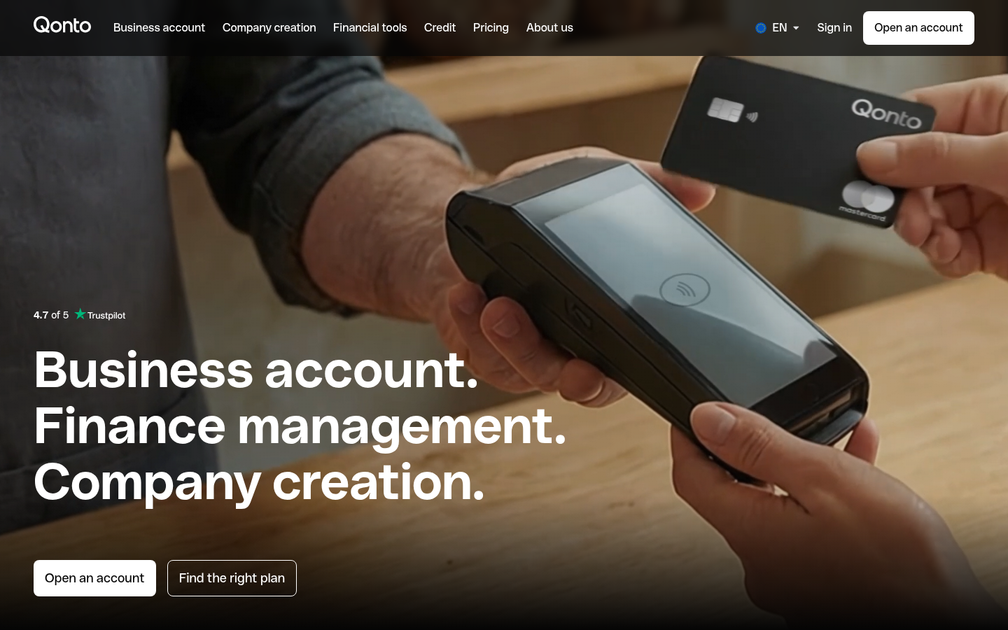 Homepage of the website, as captured