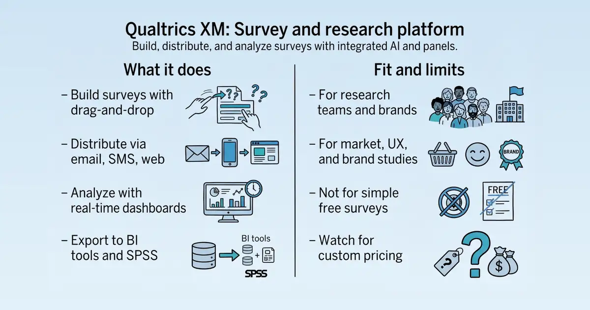 Qualtrics XM for Strategy & Research at a glance