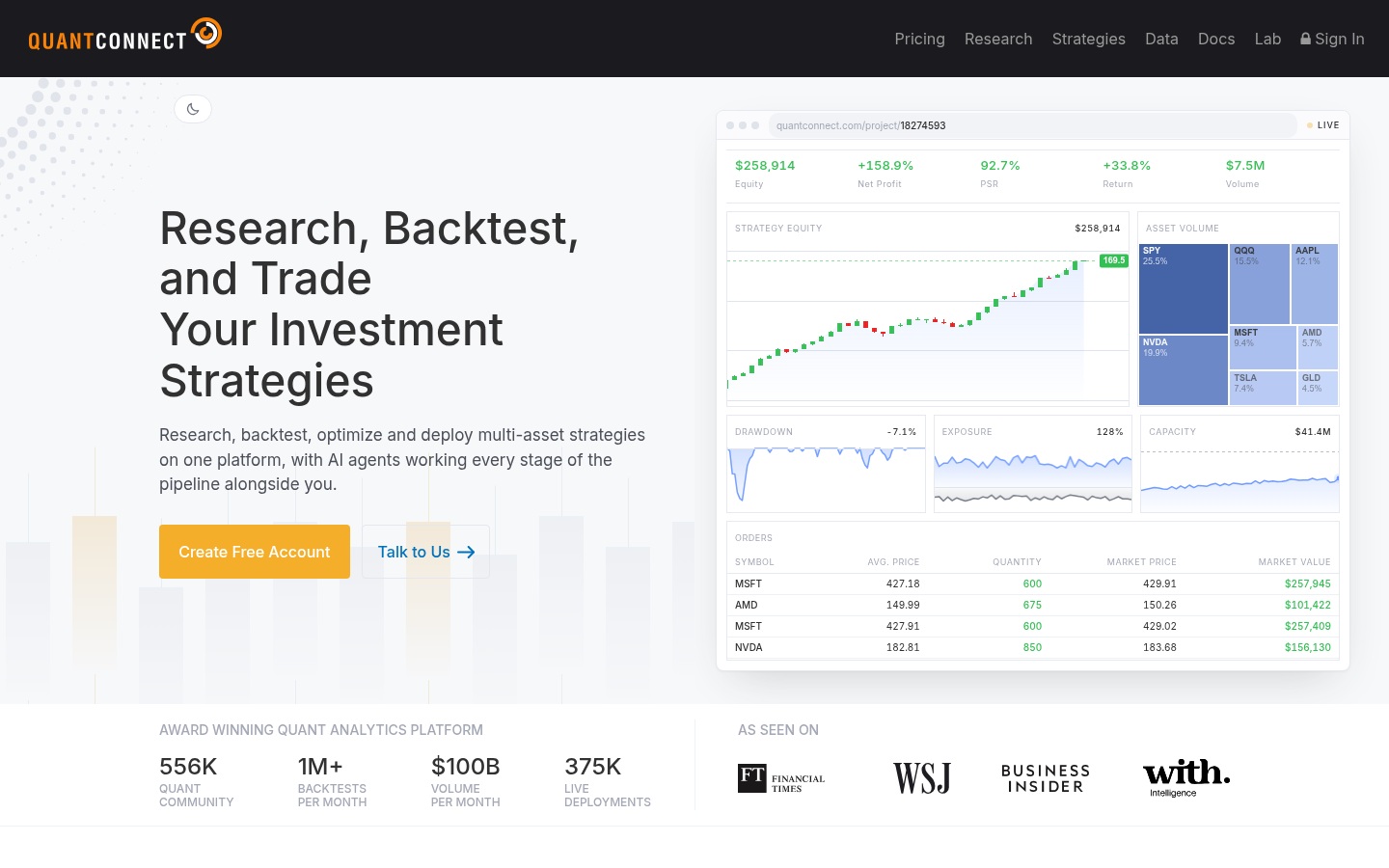 Homepage of the website, as captured