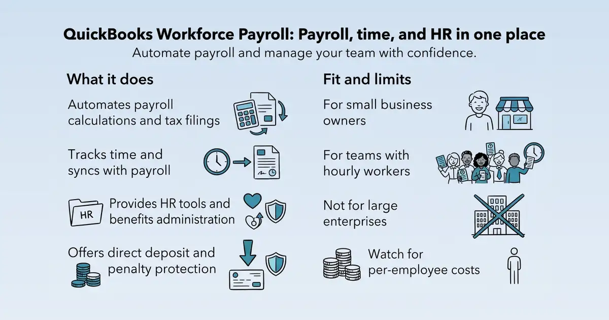 QuickBooks Workforce Payroll at a glance