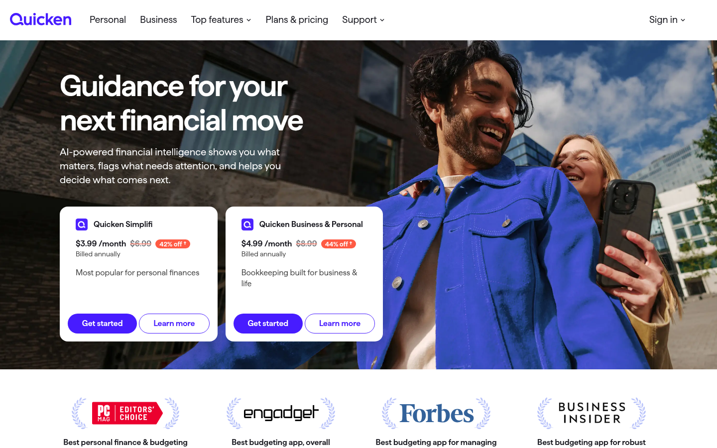 Homepage of the website, as captured