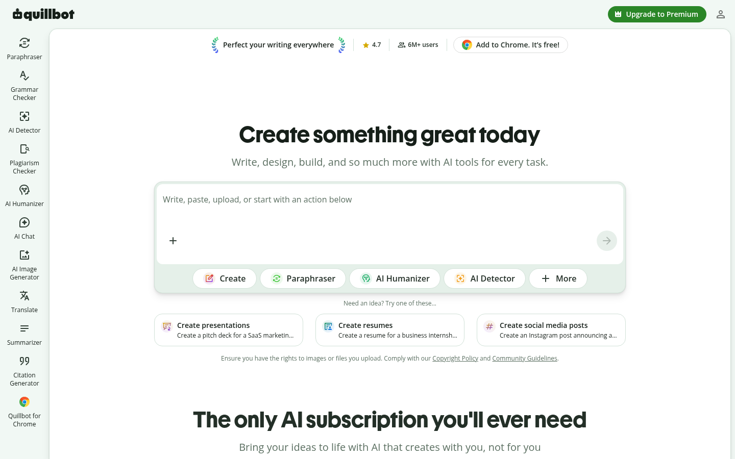 Homepage of the website, as captured
