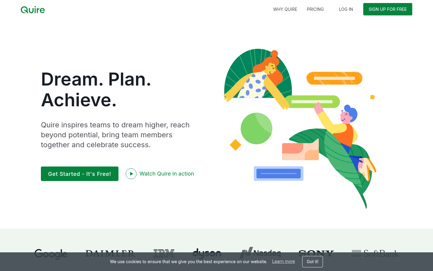 Homepage of the website, as captured