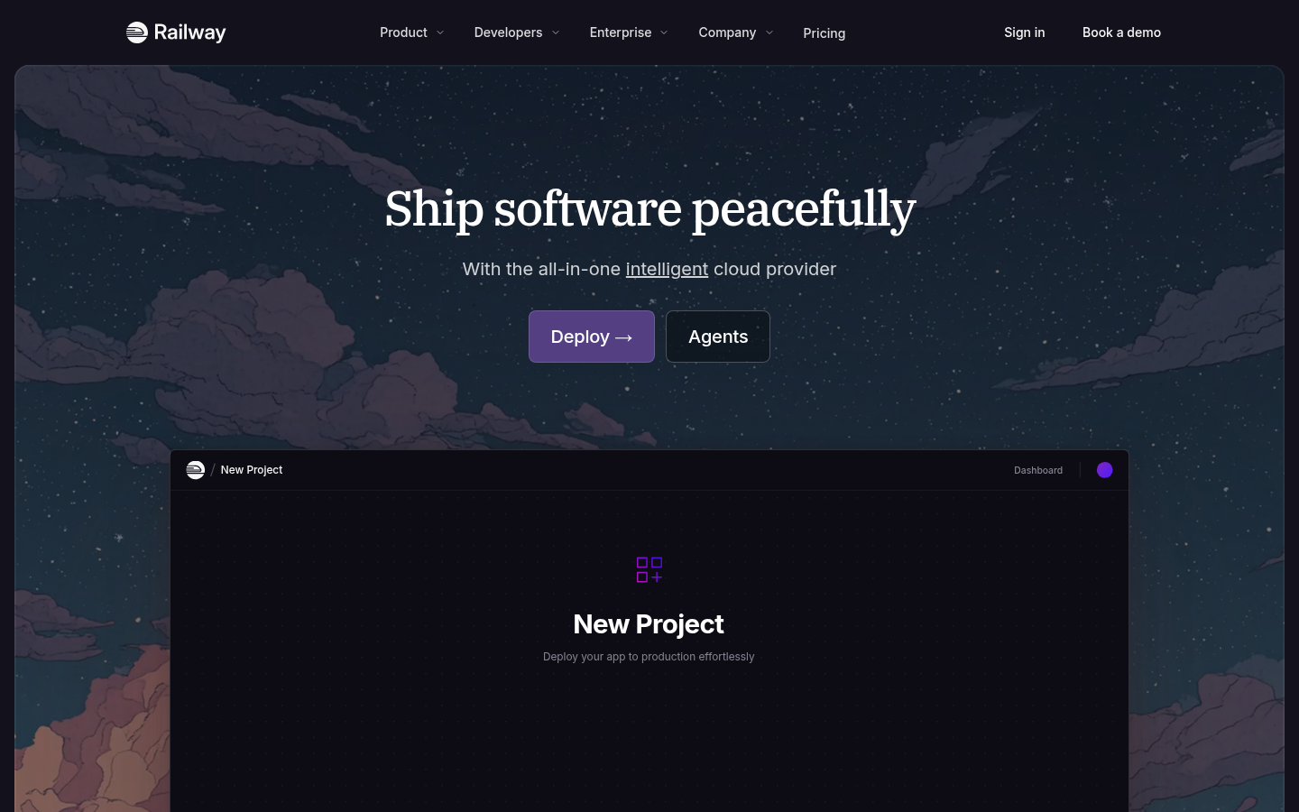 Homepage of the website, as captured