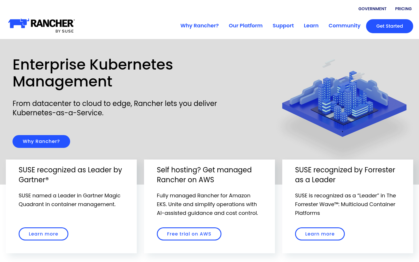 Homepage of the website, as captured