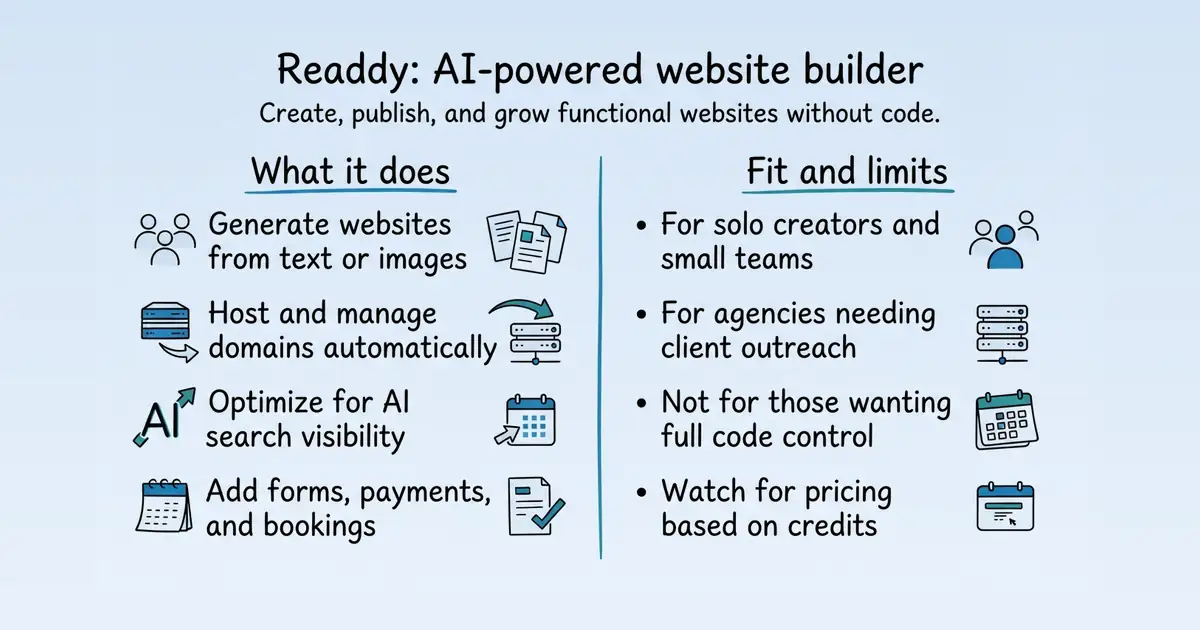 Readdy at a glance