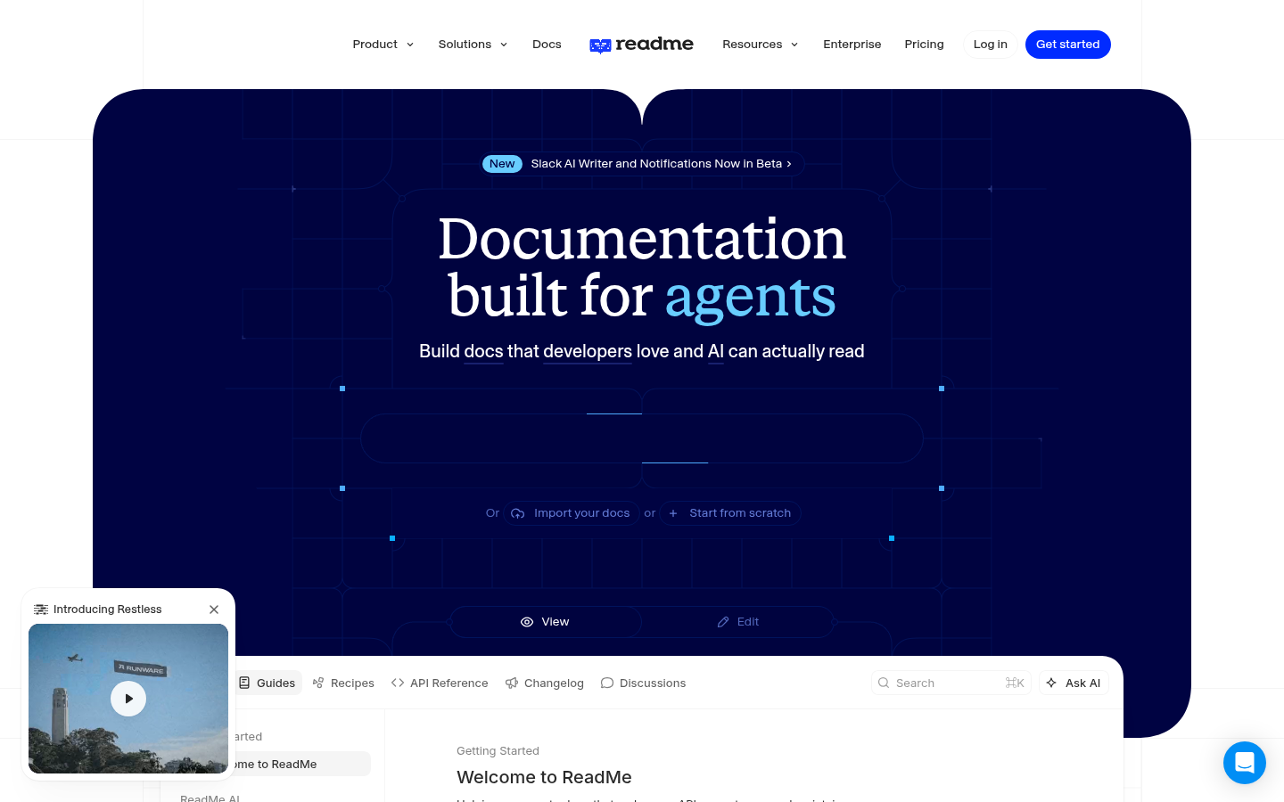 Homepage of the website, as captured