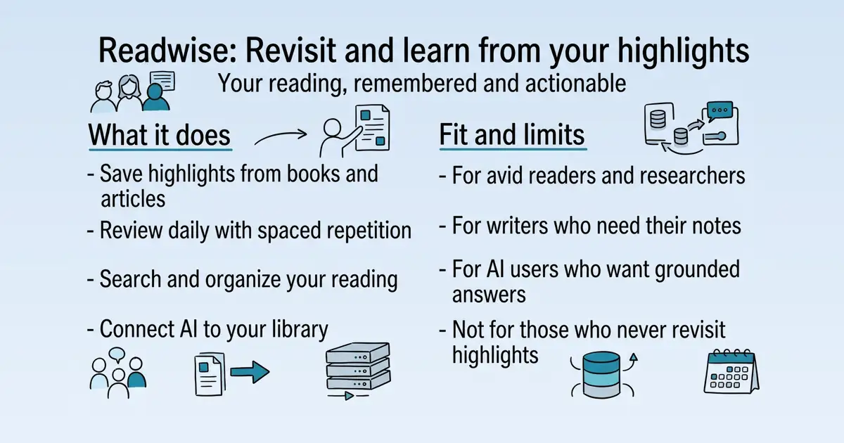 Readwise at a glance