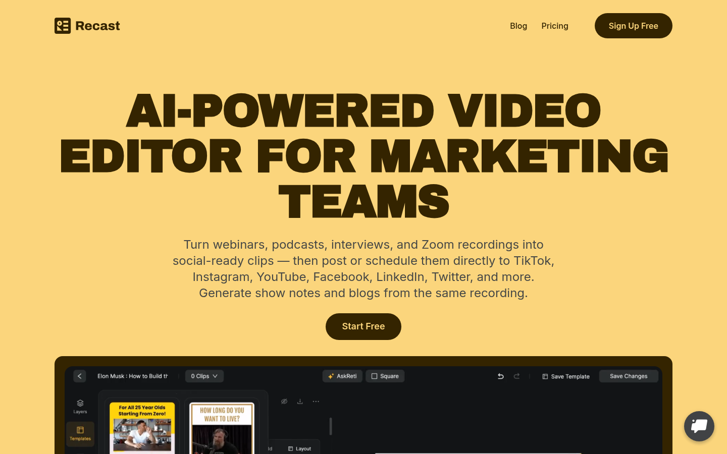 Homepage of the website, as captured