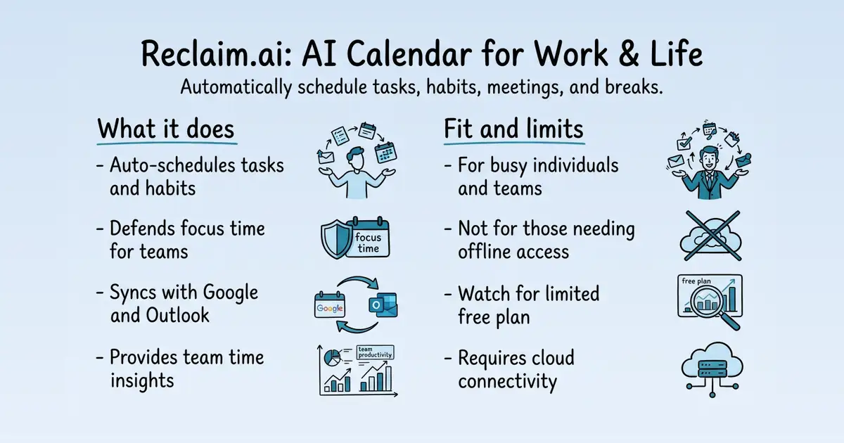 Reclaim.ai at a glance