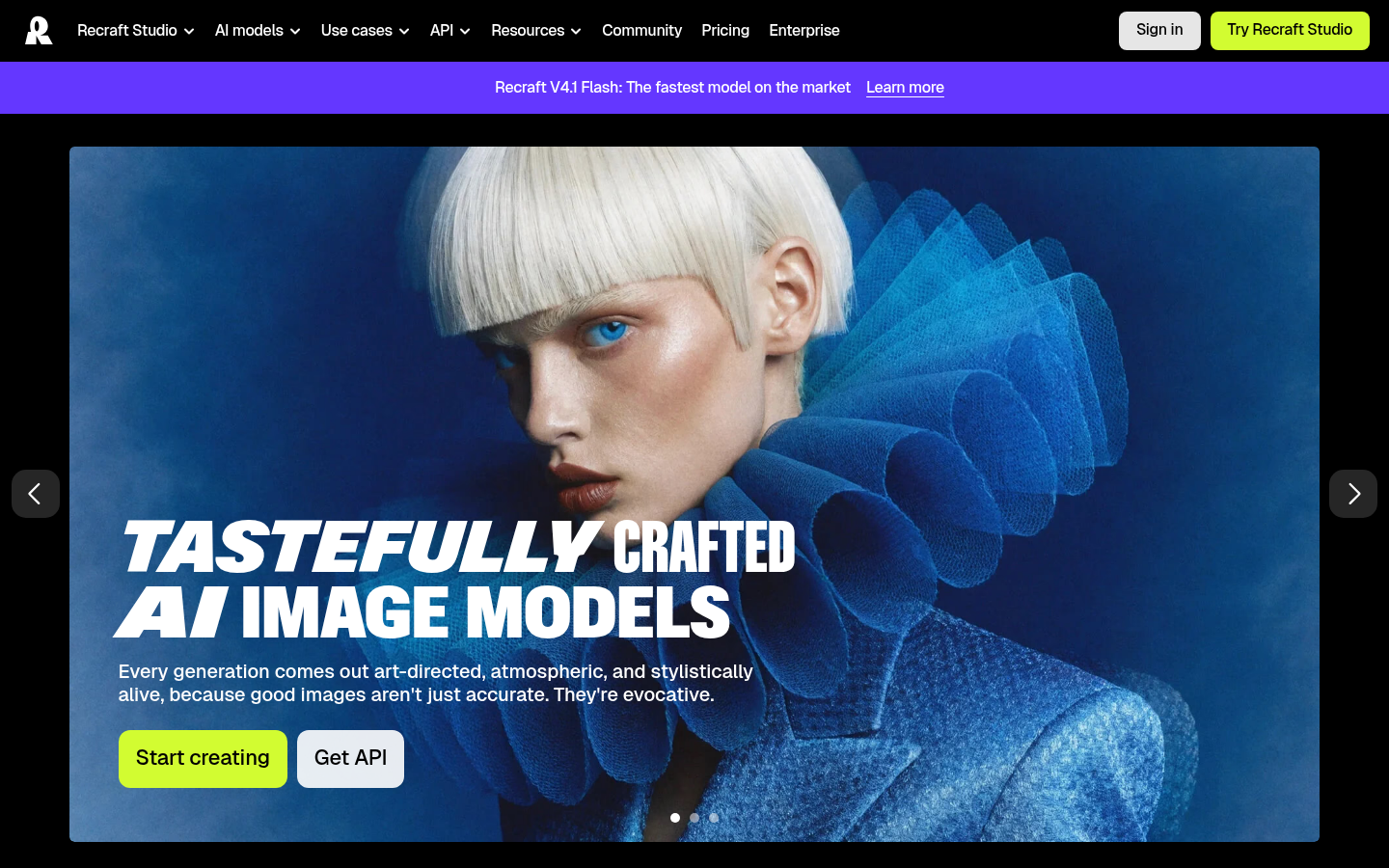 Homepage of the website, as captured