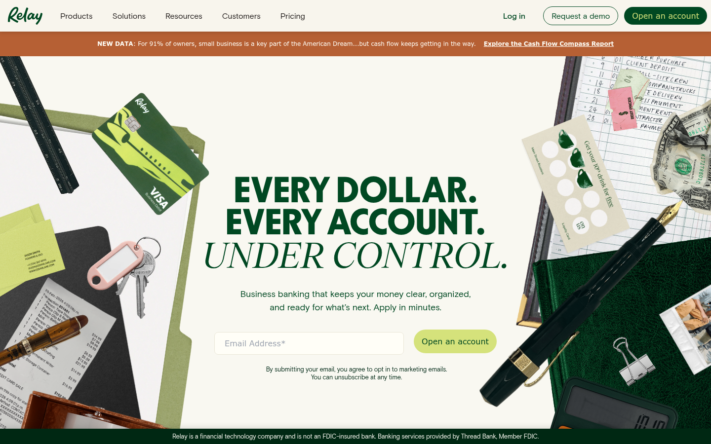 Homepage of the website, as captured