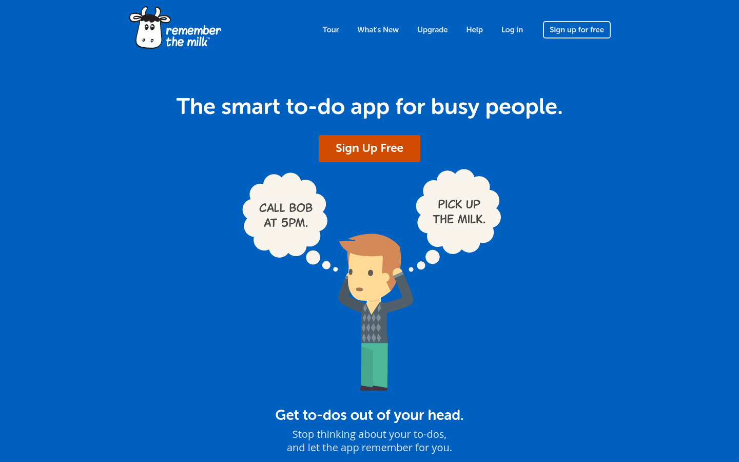 Homepage of the website, as captured