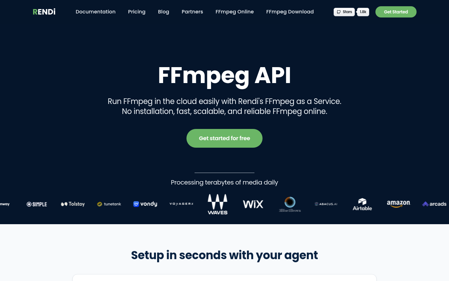 Homepage of the website, as captured