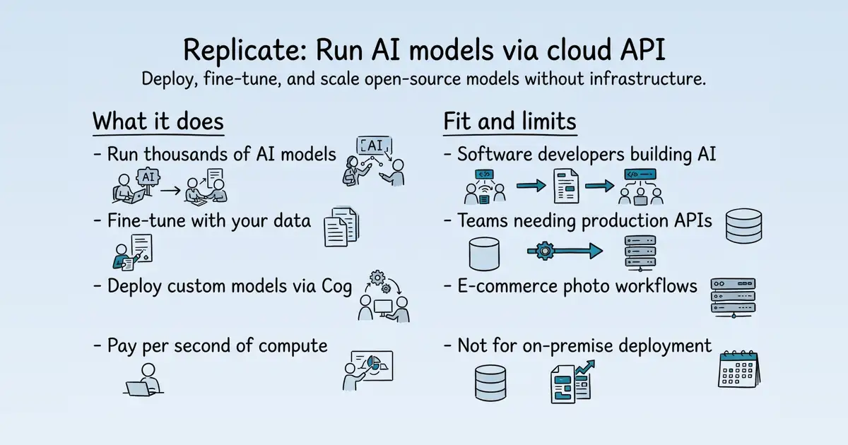 Replicate at a glance
