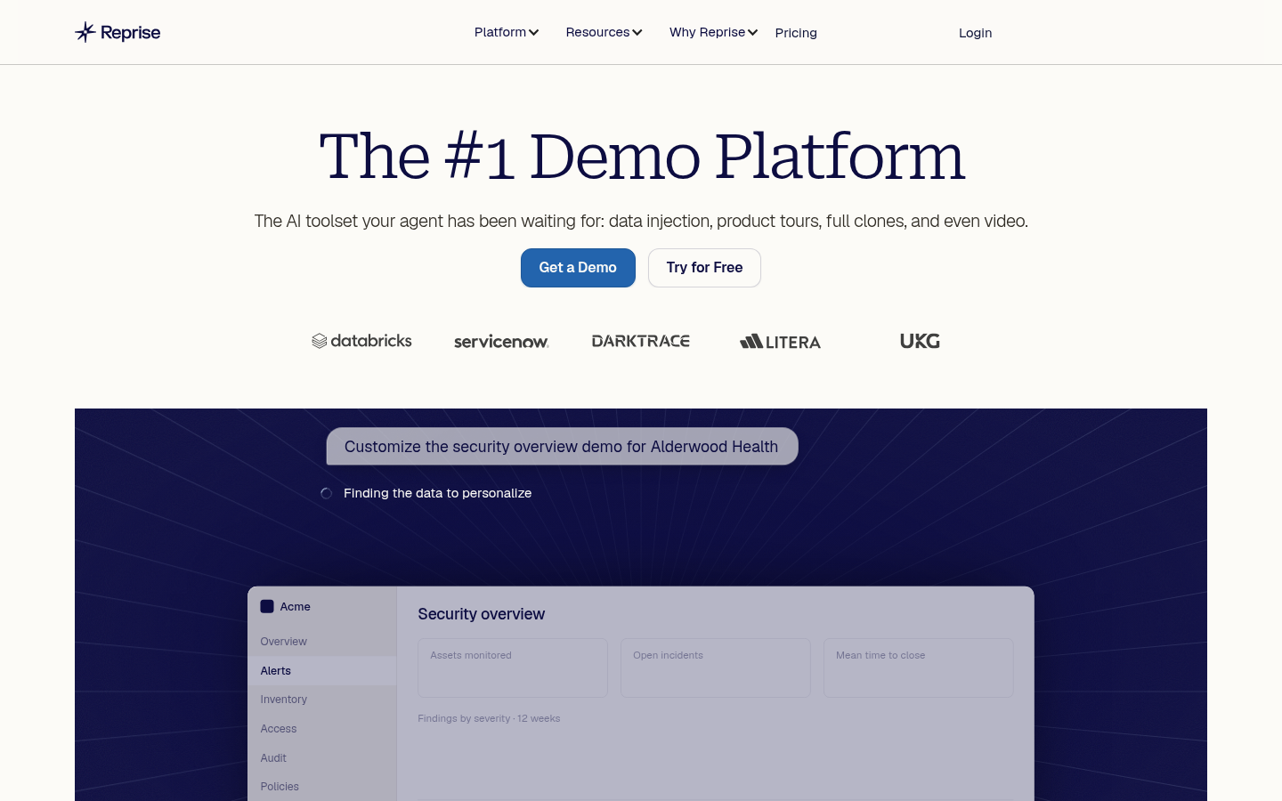 Homepage of the website, as captured