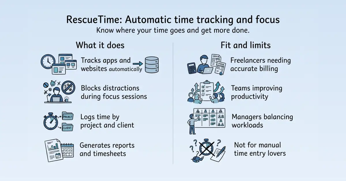 RescueTime at a glance
