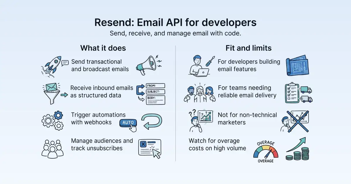 Resend at a glance