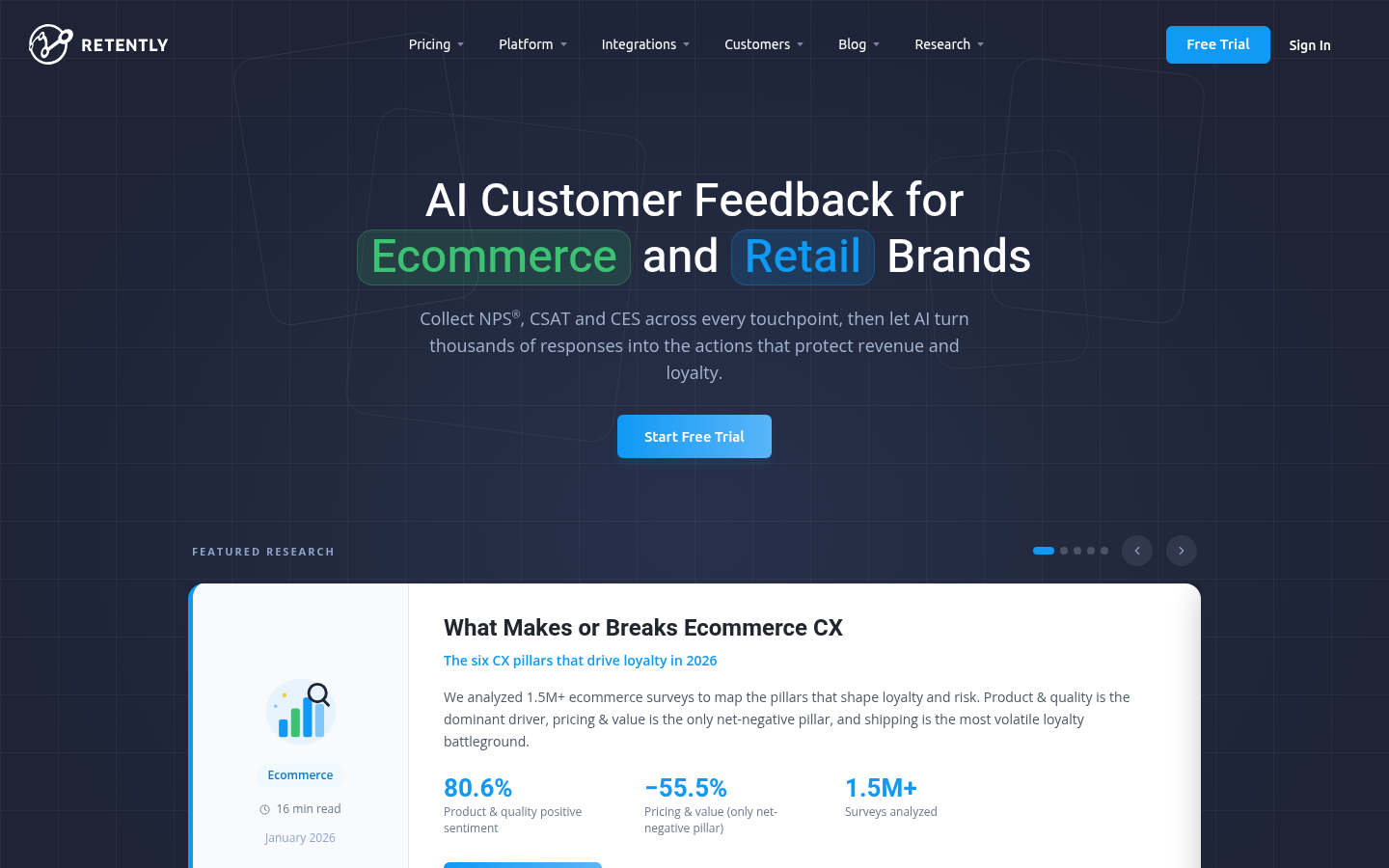 Homepage of the website, as captured