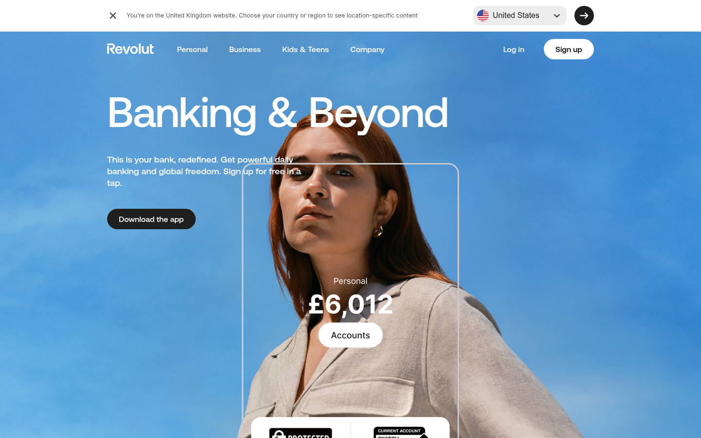 Homepage of the website, as captured