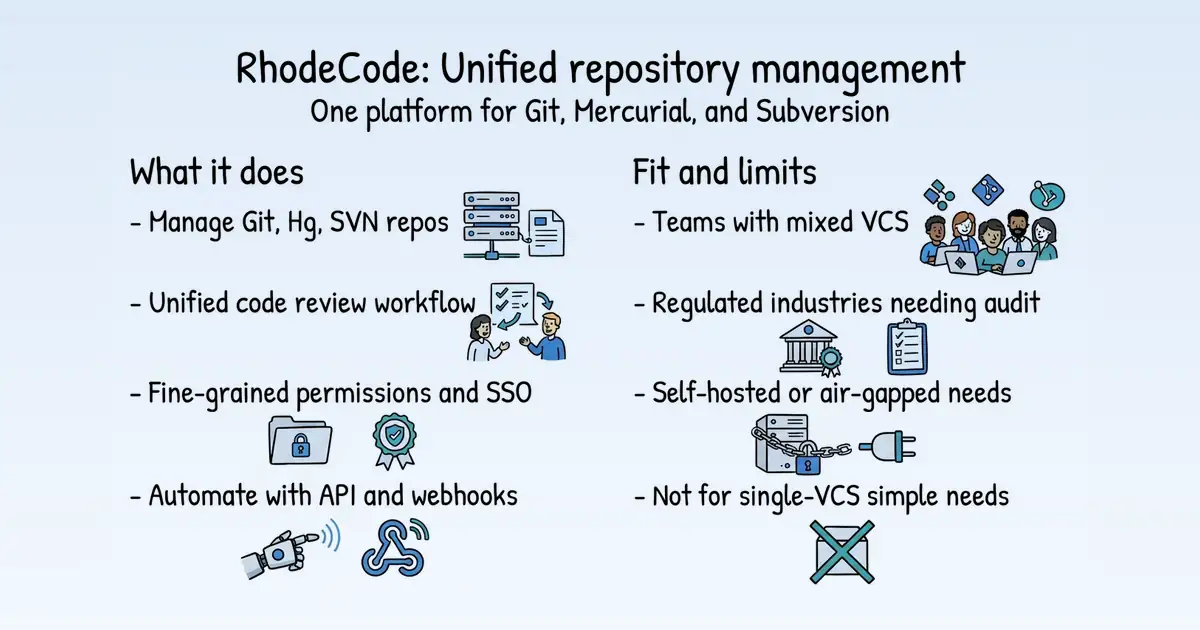 RhodeCode at a glance